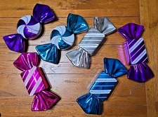 Lot Of Vickerman Large Wrap Peppermint Candy Ornaments Christmas Decorations 12”