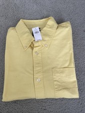 Gap Dress Oxford Shirt Mens 2XL Yellow Classi...