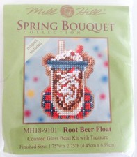Mill Hill Spring Bouquet Collection Glass Bead Kit w/ Treasure "Root Beer Float"