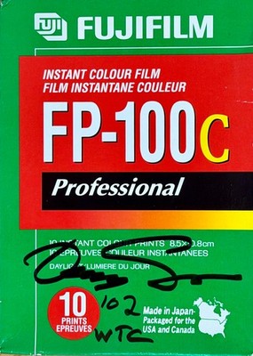 WTC Ground Zero 9/11 FP-100C Film Pack Signed  02 Gary Suson Recovery Artifact