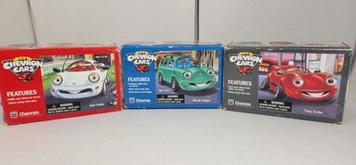 Lot of 3 Chevron Cars Tony Turbo, Wendy Wagon And Sam Sedan New In Box