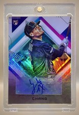 Yu Chang 2020 Topps Fire #FA-YC Rookie Auto RC - Cleveland Indians