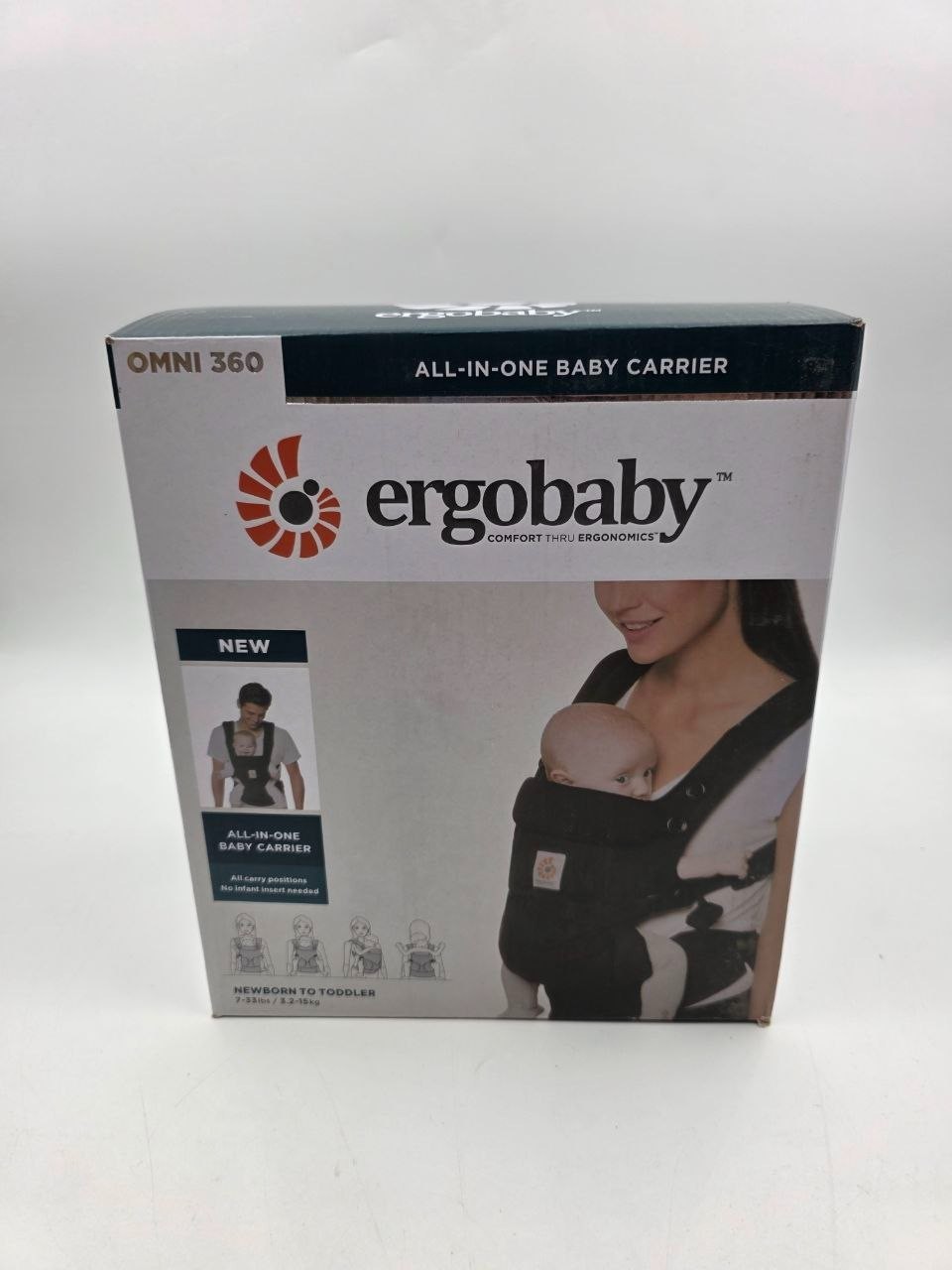 Ergobaby Omni 360 All-In-One Baby Carrier Pure Black New In Box