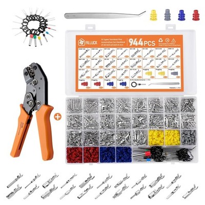 945Pcs Pin Connector Kit,Car Electrical Wire Connectors Terminal Pins,21Type Non
