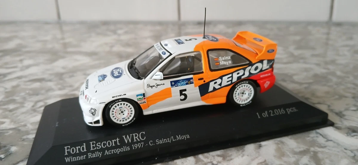 🏎️ Miniature Altaya 1/43 – Ford Escort WRC Portugal 1998, Diecast, Modèle AL211118. Occasion.