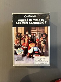 Where in Time is Carmen Sandiego NES Nintendo 1991 Rare HTF CIB Encyclopedia 