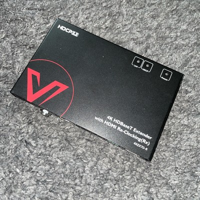 AV Access 4K HDBaseT Extender with HDMI Re-Clocking 4KEX70-R used no power cable