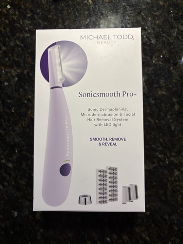 Michael Todd Beauty Sonicsmooth Pro+ Dermaplaning System 8 Blades 2 Tips