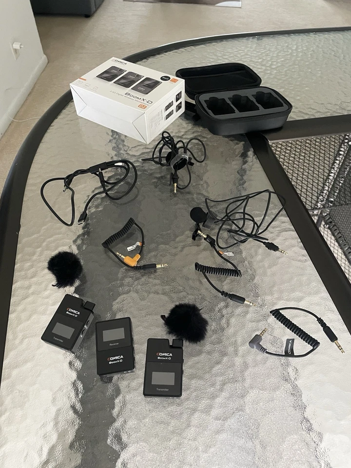 Receptor transmisor micrófono inalámbrico digital COMICA BoomX-D D2 2.4G ¡COMO NUEVO! Foto 4 de 4