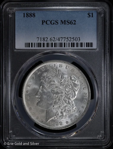 1888-P $1 Morgan Silver Dollar PCGS MS 62 | Uncirculated UNC