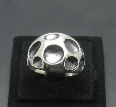 Stilvoller Sterling Silber Ring gepunzt massiv 925 Handarbeit Top Qualität