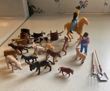 Vintage 22 Piece Farm Animals Lot