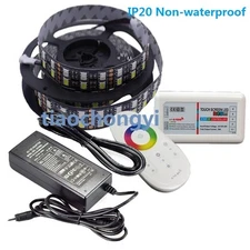12V 5M RGBWW Warm white 5050 600LED Double Row LED strip+ controller+ power KIT