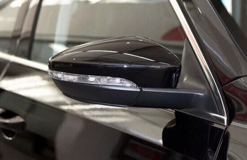 Black Right Side Rearview Mirror Cover Cap Shell For Volkswagen Passat 2012-2018