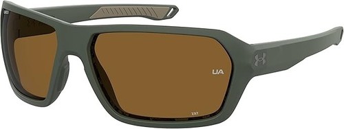 New Under Armour Polarized Men's Sunglasses RECON 0DLD/6A Matte Green Brown 64mm