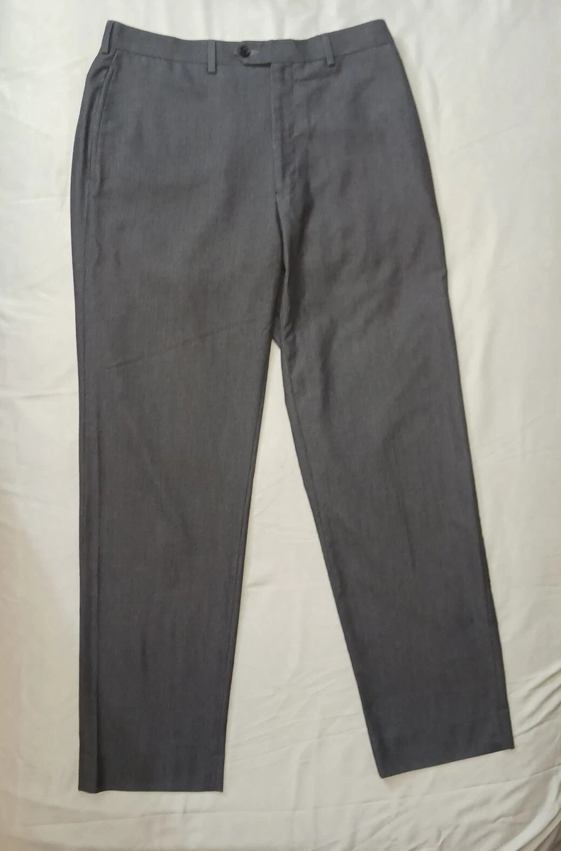 Pantalon De Costume Joseph Abboud Homme – Taille 30, Gris, Laine Stretch, Coupe Slim – Occasion Très Bon état