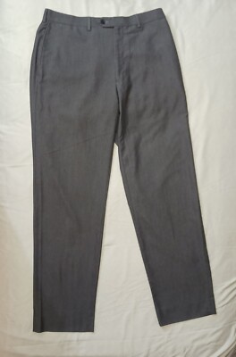 Joseph Abboud Pants Men's W34 L34 Gray Striped Casual Business Trousers