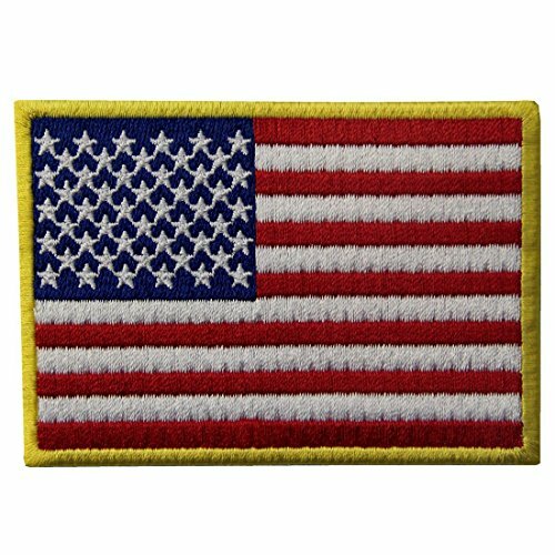 American Flag USA Nazionale Ricamato Il Ferro Su Cucia Sulla Zona (g3N)