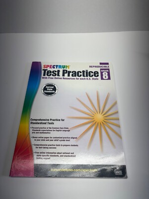 Spectrum Test Practice, Gr8: Reproducible W/Free Online Resources