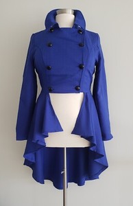 royal blue peplum jacket