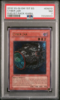 YUGIOH 1ST ED DPKB-EN010 CYBER JAR ULTIMATE RARE HOLO FOIL PSA 7