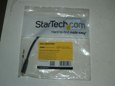 Mini HD To VGA Adapter Converter MNHD2VGAE2 Startech - New