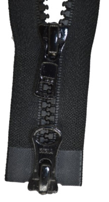 YKK 2 Wege Reißverschluß Kunststoff 5 mm schwarz 20-200 cm Vislon - Jacken, u.ä.