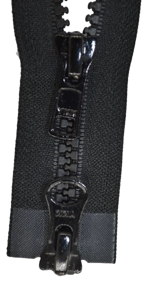 YKK 2 Wege Reißverschluß Kunststoff 5 mm schwarz 20-200 cm Vislon - Jacken, u.ä.