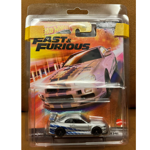 Hot Wheels Nissan Skyline GT-R BNR34 R34 Fast & Furious 2022