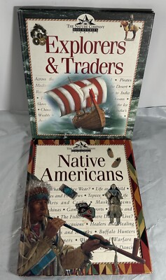 Lot 2 Nature Company Discoveries Library: Native Americans & explorers & Traders