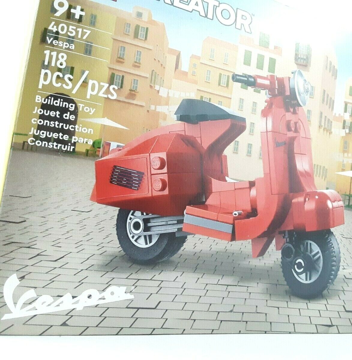 LEGO Creator Red Vespa Scooter 40517 SEALED (118 pieces)