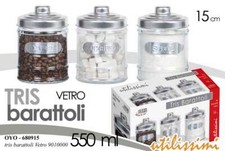Set Di 4 Barattoli In Vetro Con Cucchiai Per Condimenti – Per Sale, Zucchero E Spezie, Bianco Con Coperchio Ermetico
