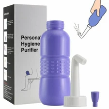 Portable Bidet Sprayer 450ml Personal Handheld Travel Toilet Hygiene Bottle