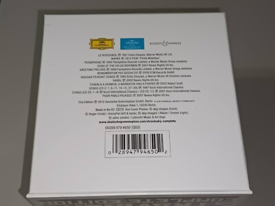 Stravinsky: Complete Edition (CD, Oct-2015, 30 Discs, Deutsche