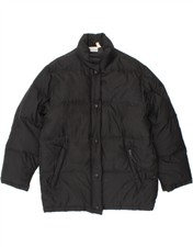 Sergio Tacchini Womens Padded Jacket It 44 Medium Black Polyamide Bp09