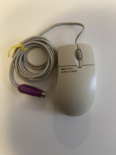 MICROSOFT INTELLIMOUSE 2.1A Scroll Ps/2 Port Rétro Vintage Dents Souris PS2 131 EUR 41,19