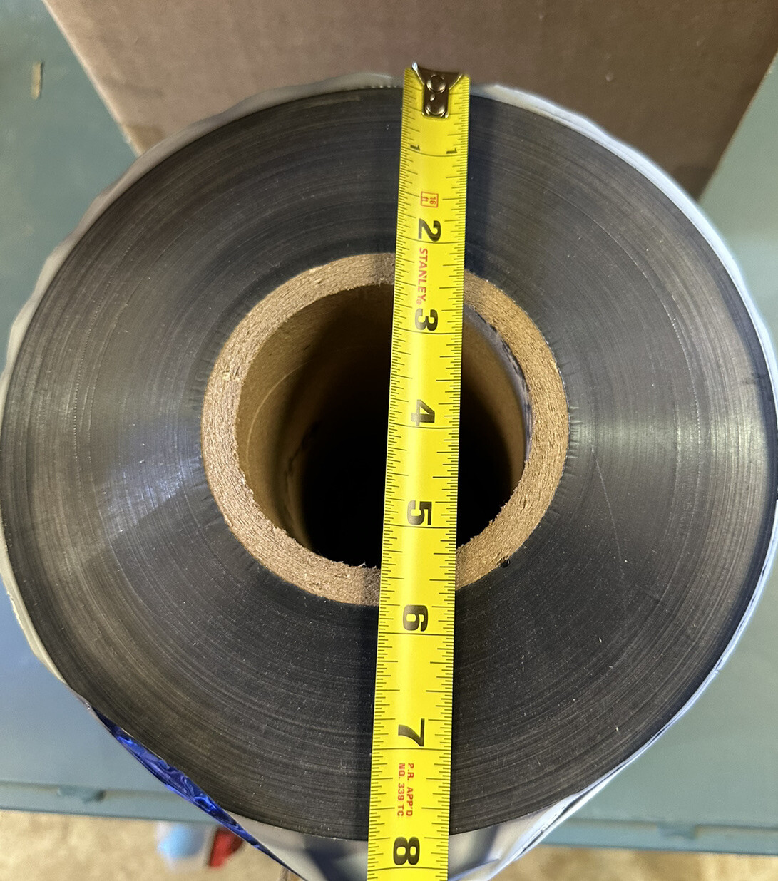 8” x 5000’ Kurz Luxor MTC/MHC MTS 302 Cold Hot Stamping Foil BLUE **see