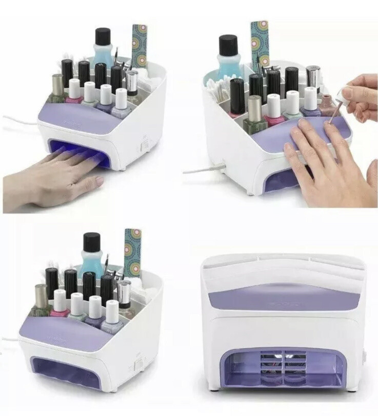 Polder+Nail+Station+Holder+3+in+1+Dryer+26+Storage+UV+Lamp+Manicure