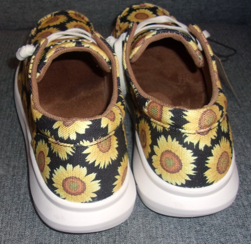 Ariat® Ladies Hilo Sunflower Skies Size 10 Slip On LACED Shoes 10042513 - Picture 3 of 6