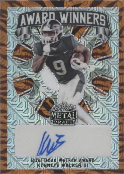 2022 Leaf Metal Draft Kenneth Walker III #AW-KW1 for sale | eBay