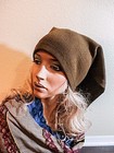 NWOT ILONA.K BROWN 100% WOOL BANDANA STYLE HAT-ONE OF THE KIND — photo 1