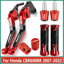 NEW For Honda CBR600RR 2007-2022 CNC Handle Grips Cap Brake Clutch Levers Sets