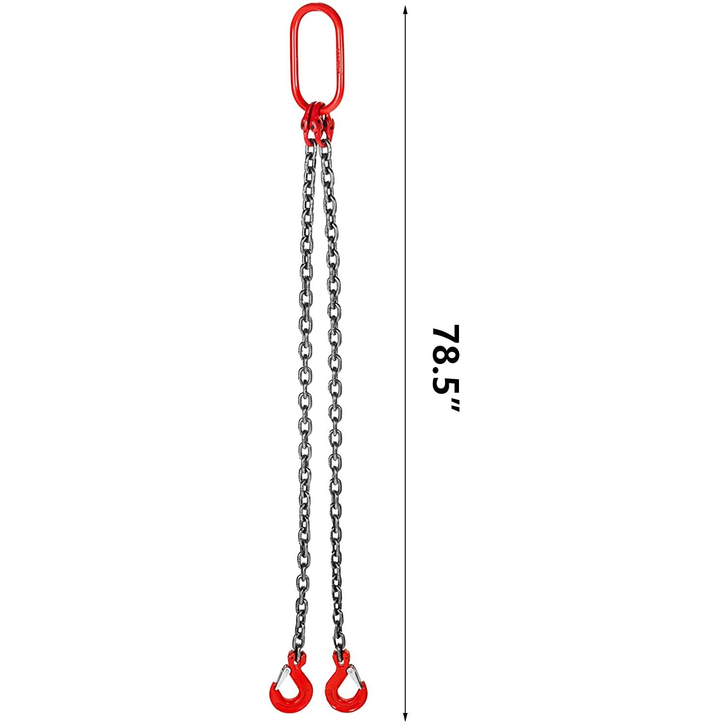 Chaîne de suspension acier 2m élingue de levage 2 brins 3700kg
