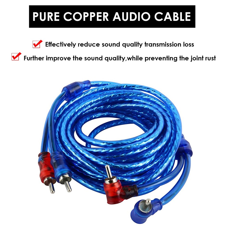 Complete 4 Gauge Amplifier Install Wiring Kit Car Audio Power RCA