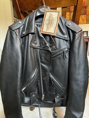 Men's Harley Davidson 98121-94VM Shovelhead Leather Jacket Size S