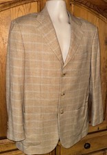 Blazer ATTOLINI Sartoria pied de poule finestra 100% cashmere 3-Btn taglia 51/41