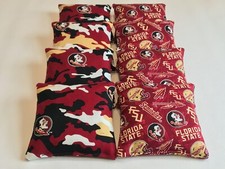 8 CORNHOLE BEAN BAG CORN HOLE FLORIDA STATE SEMINOLES CAMO