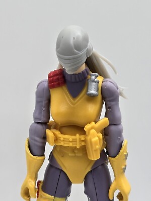 3d Printed DAWN MORENO SNAKE EYES HEAD  1:18 3 3/4'' GI Joe 25th Anniversary B03