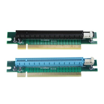 PCIE 90 Degree Right Angle PciE PciExpress 16X Extender Protector Adapter Card