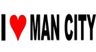 I Love Man City Vinyl Decal Sticker for Car/Window/Wall
